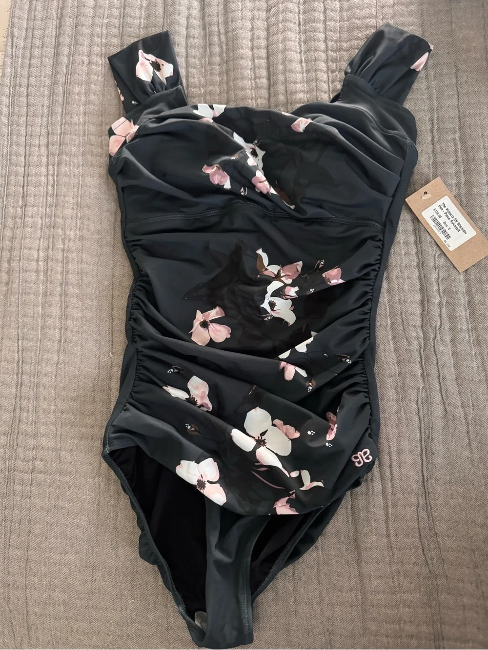 NWT The Victoria Off the Shoulder One Piece Swimsuit Size S